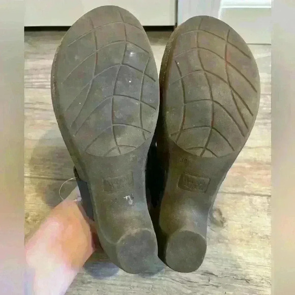 Wanda Panda leather wedge sandals 38 (7.5) Made in Spain - Picture 2 of 9